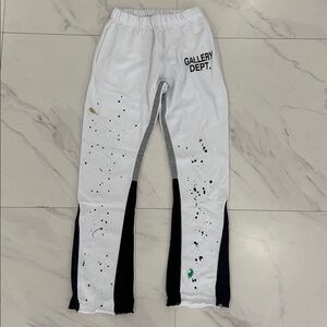 Gallery Dept. Ink Painted Flare White Sweatpants for Men Size Large